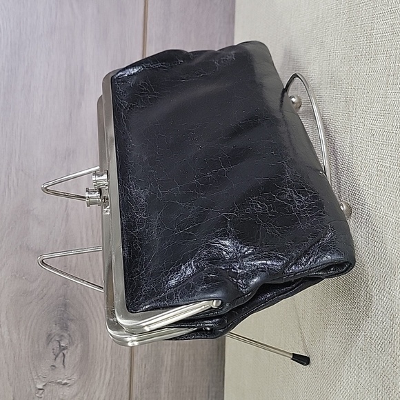 Hobo International Lauren Black Leather Clutch Wallet - Picture 2 of 11